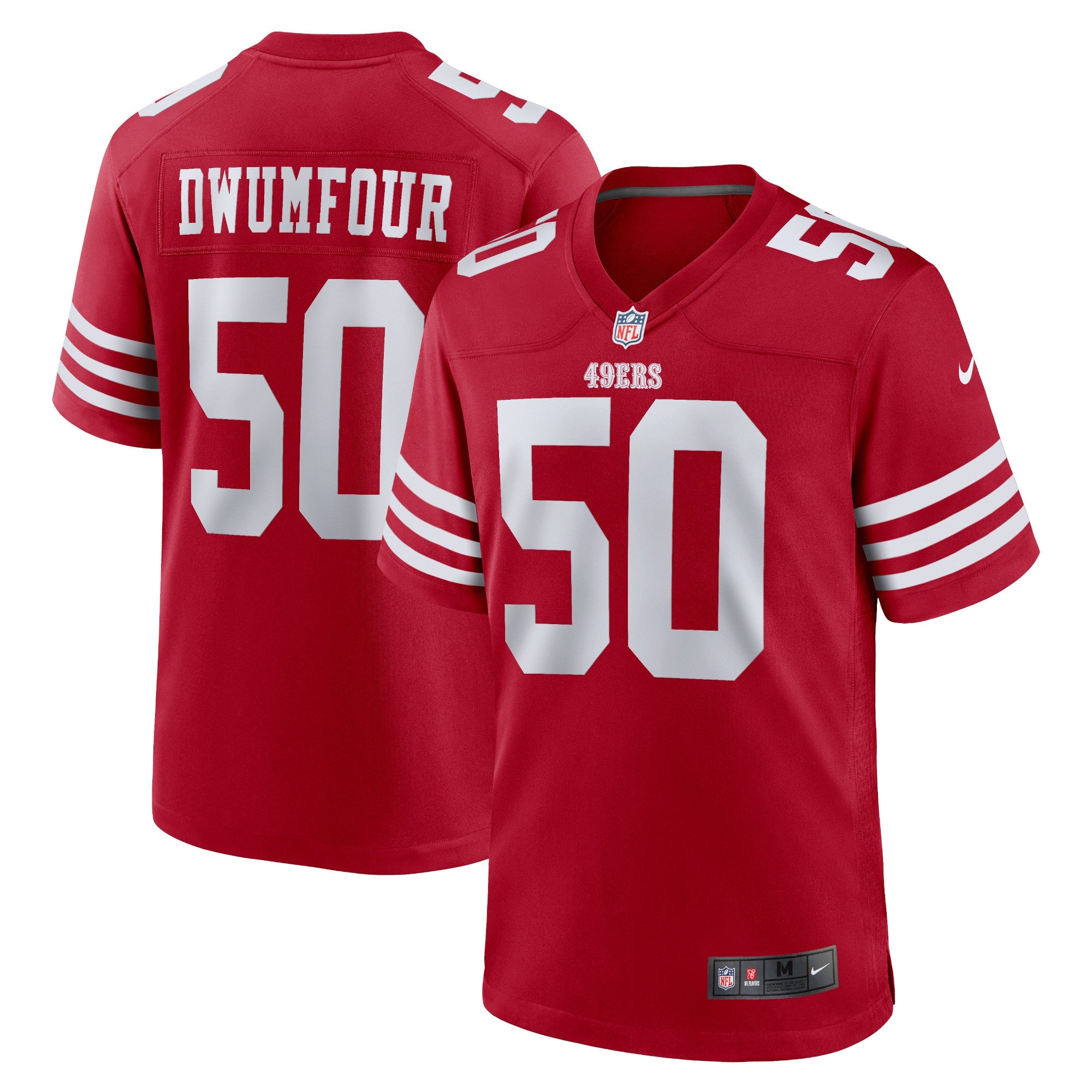 Michael Dwumfour San Francisco 49ers Home Game Player Jersey - Scarlet