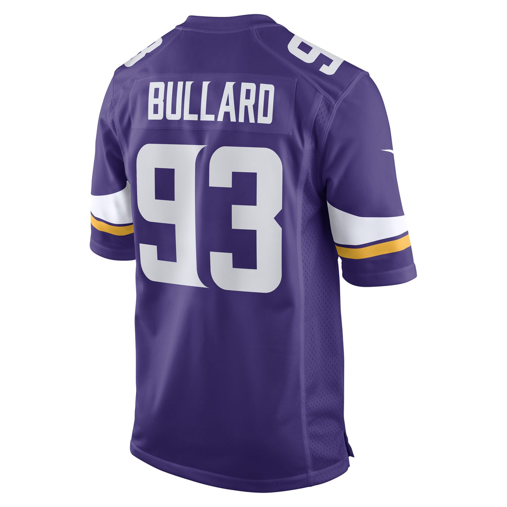Jonathan Bullard Minnesota Vikings Game Player Jersey - Purple