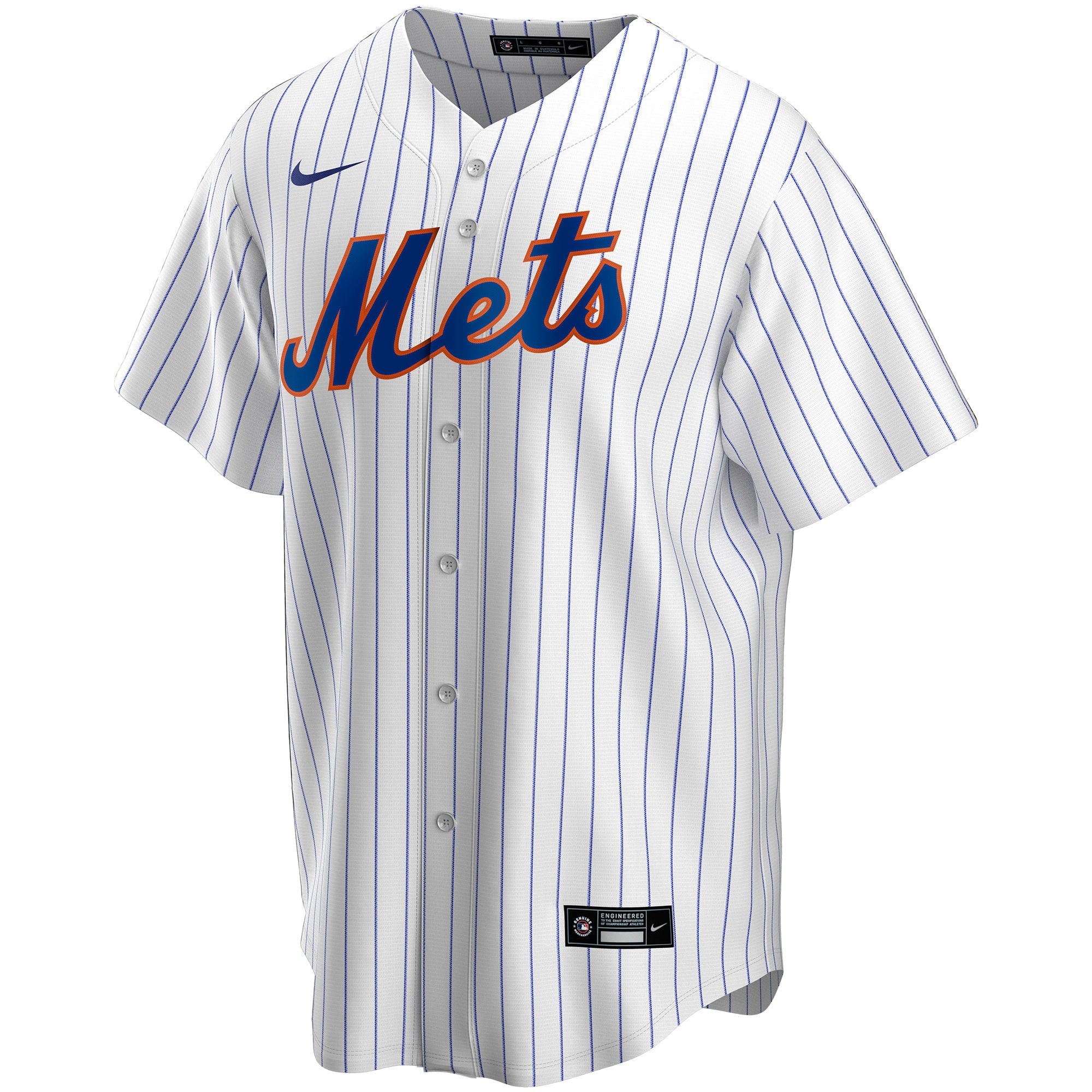 New York Mets Home Replica Custom Jersey - White