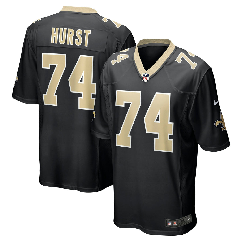 James Hurst New Orleans Saints Game Jersey - Black