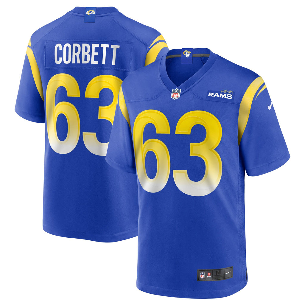 Austin Corbett Los Angeles Rams Game Jersey - Royal