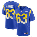 Austin Corbett Los Angeles Rams Game Jersey - Royal