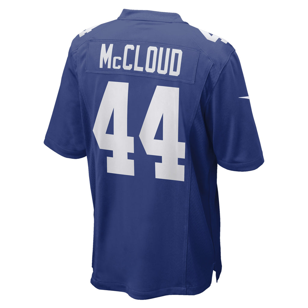 Nick McCloud New York Giants Game Player Jersey - Royal