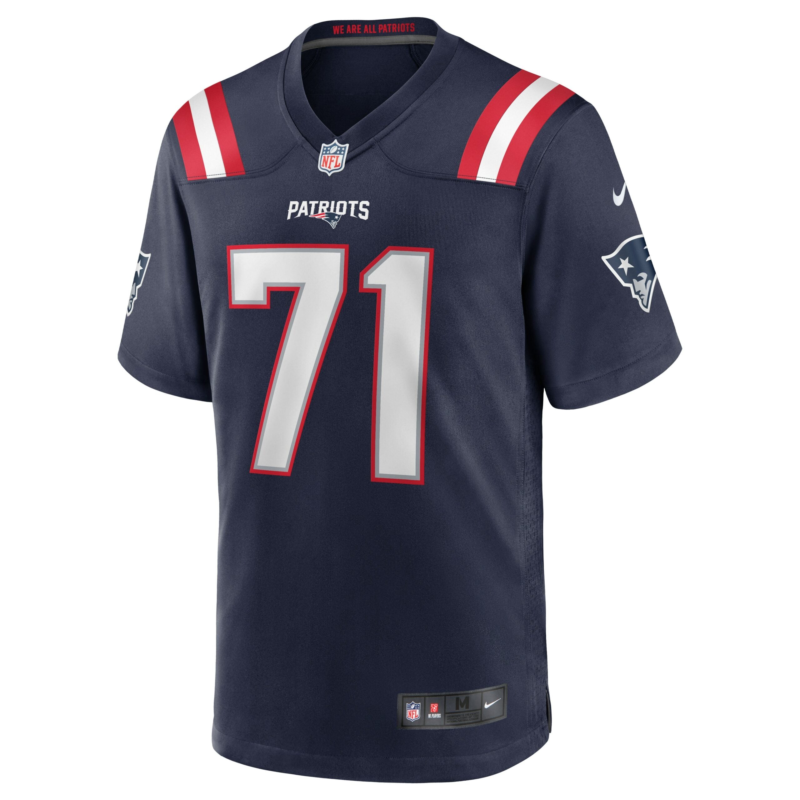 Mike Onwenu New England Patriots Team Game Jersey - Navy