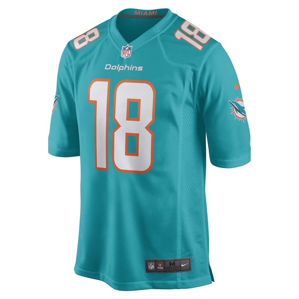 Erik Ezukanma Miami Dolphins Game Player Jersey - Aqua