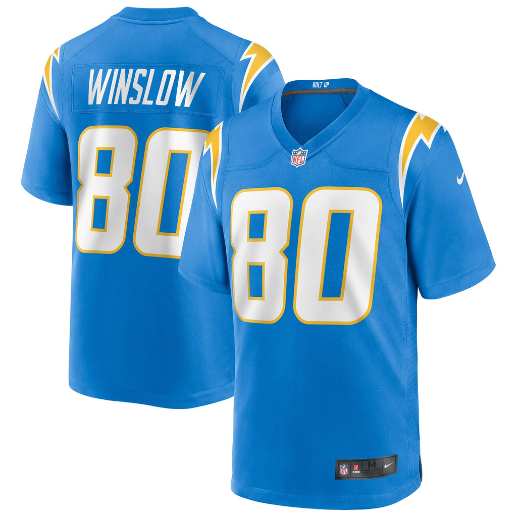 Kellen Winslow Los Angeles Chargers Game Retired Player Jersey - Powder Blue