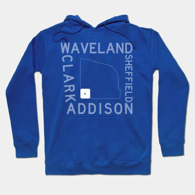Streets Of Wrigley Field (Chicago Cubs) Hoodie