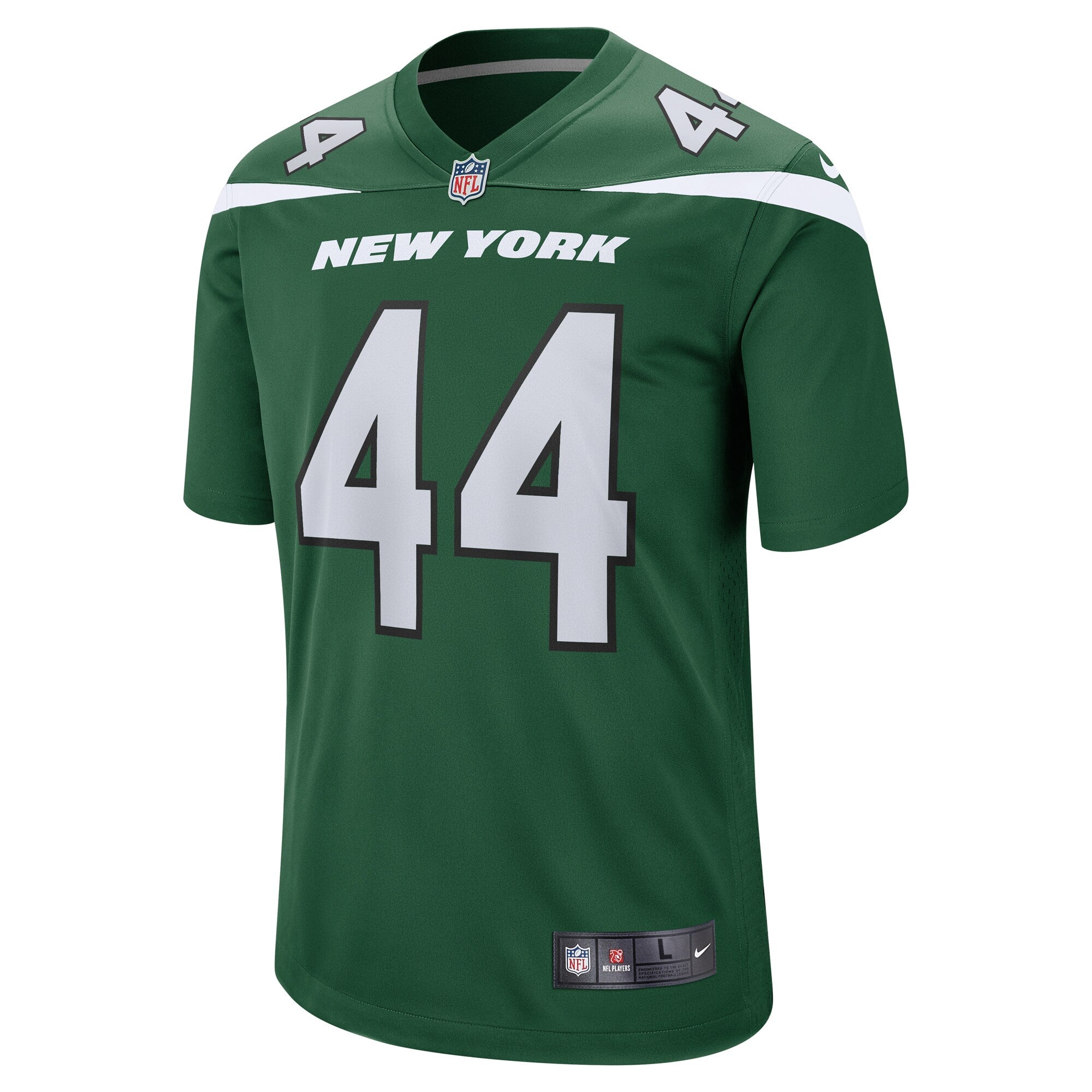 Harvey Langi New York Jets Game Jersey - Gotham Green
