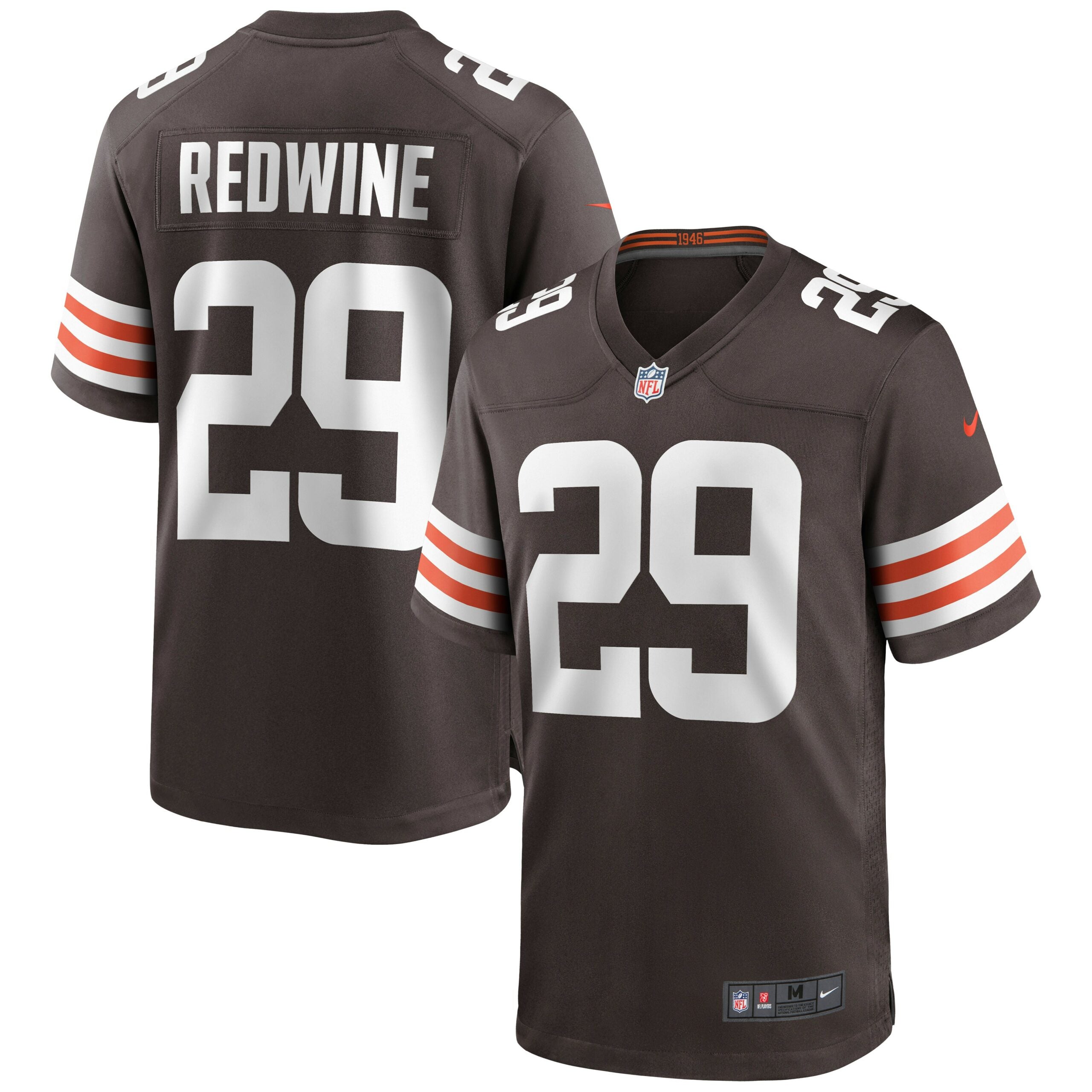 Sheldrick Redwine Cleveland Browns Game Jersey - Brown