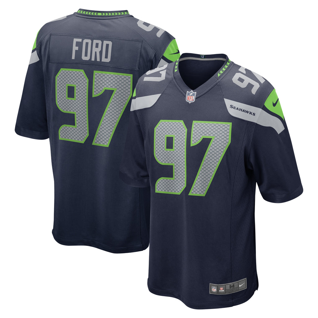 Poona Ford Seattle Seahawks Game Jersey - College Navy