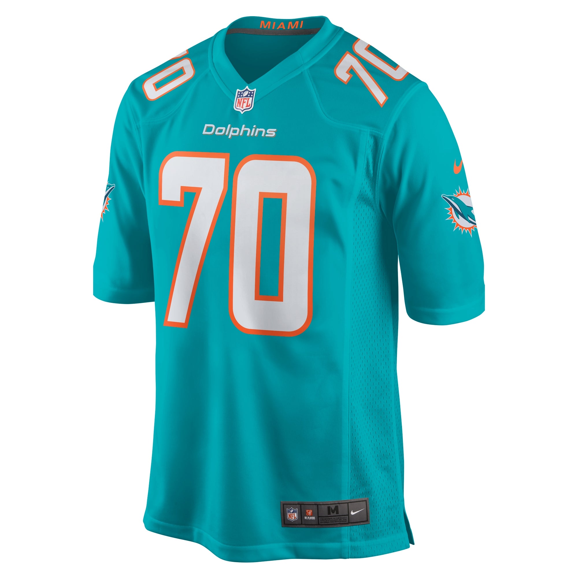 Kendall Lamm Miami Dolphins Home Game Player Jersey - Aqua