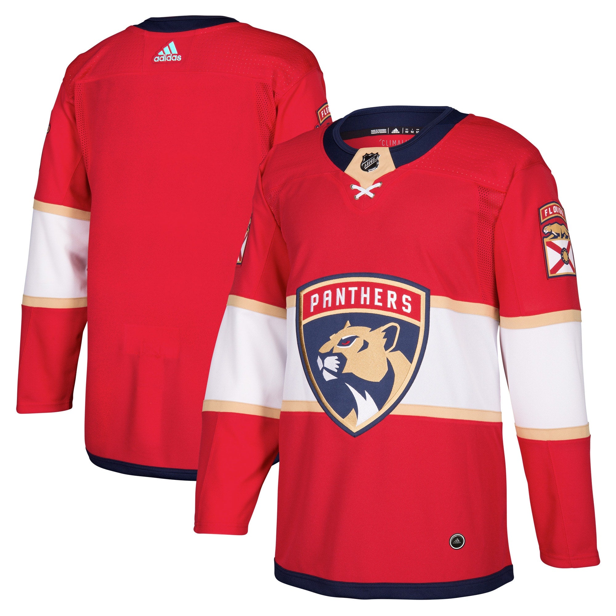 Florida Panthers Home Authentic Blank Jersey - Red