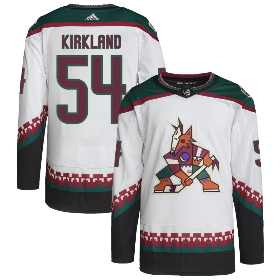 Justin Kirkland Arizona Coyotes Primegreen Authentic Pro Jersey - White
