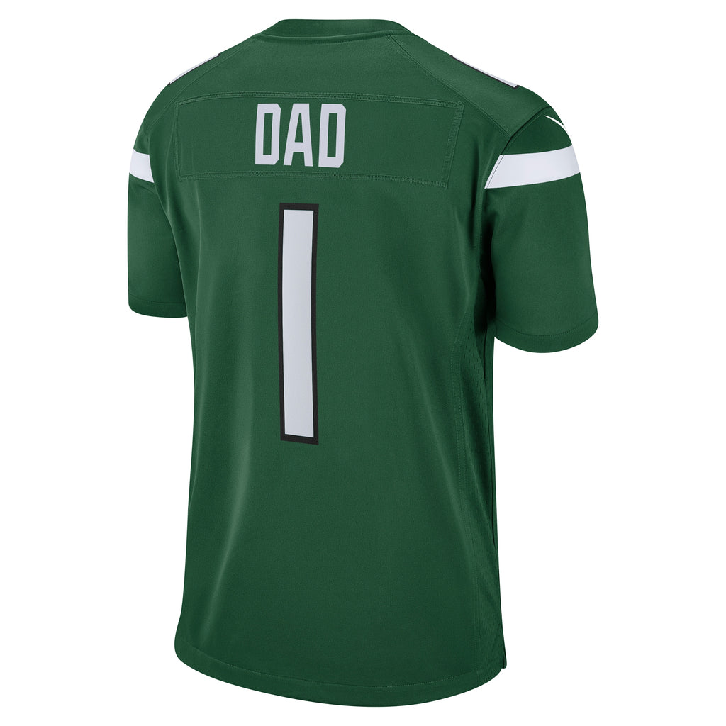 Number 1 Dad New York Jets Game Jersey - Gotham Green