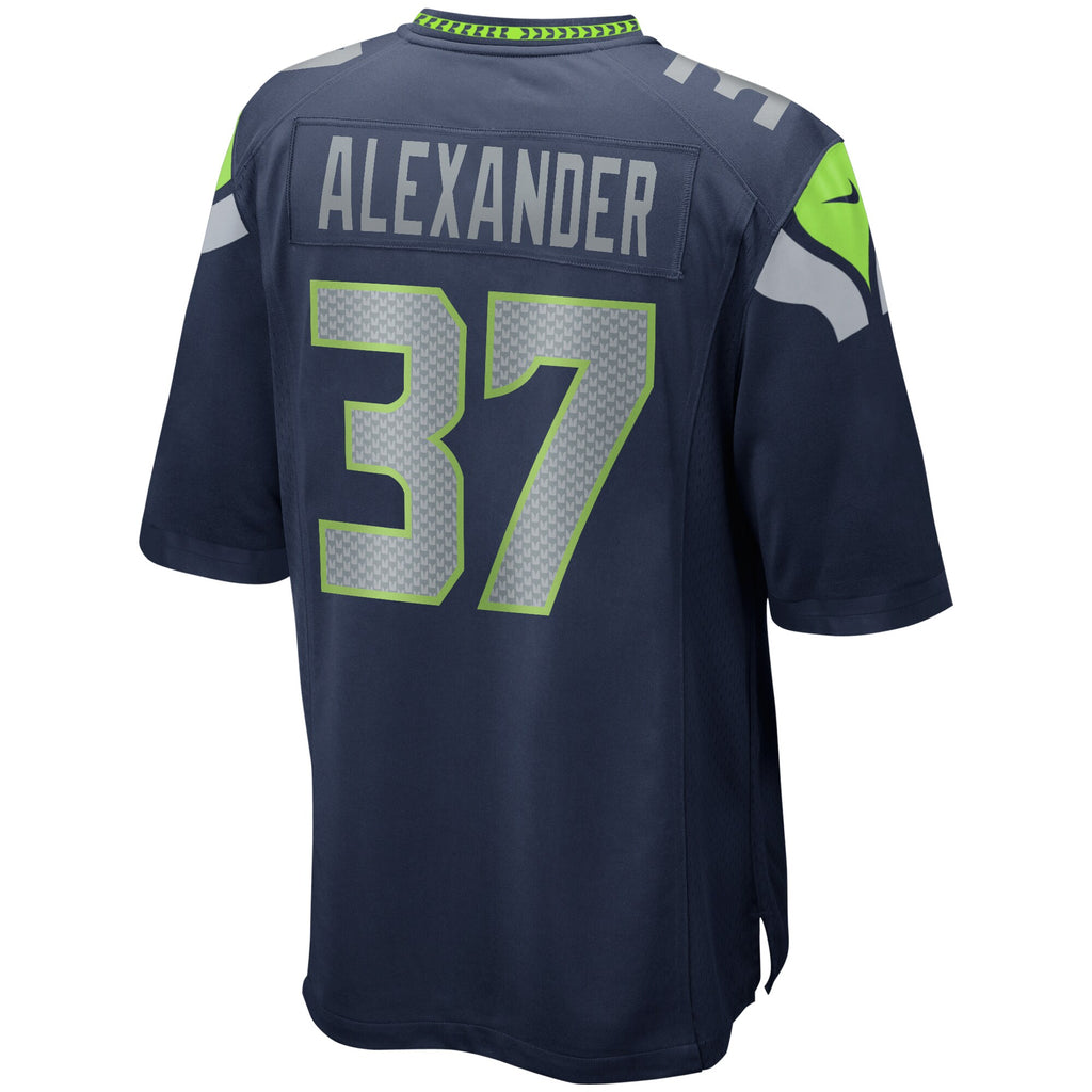 Shaun Alexander Seattle Seahawks Game Retired Player Jersey - College Navy