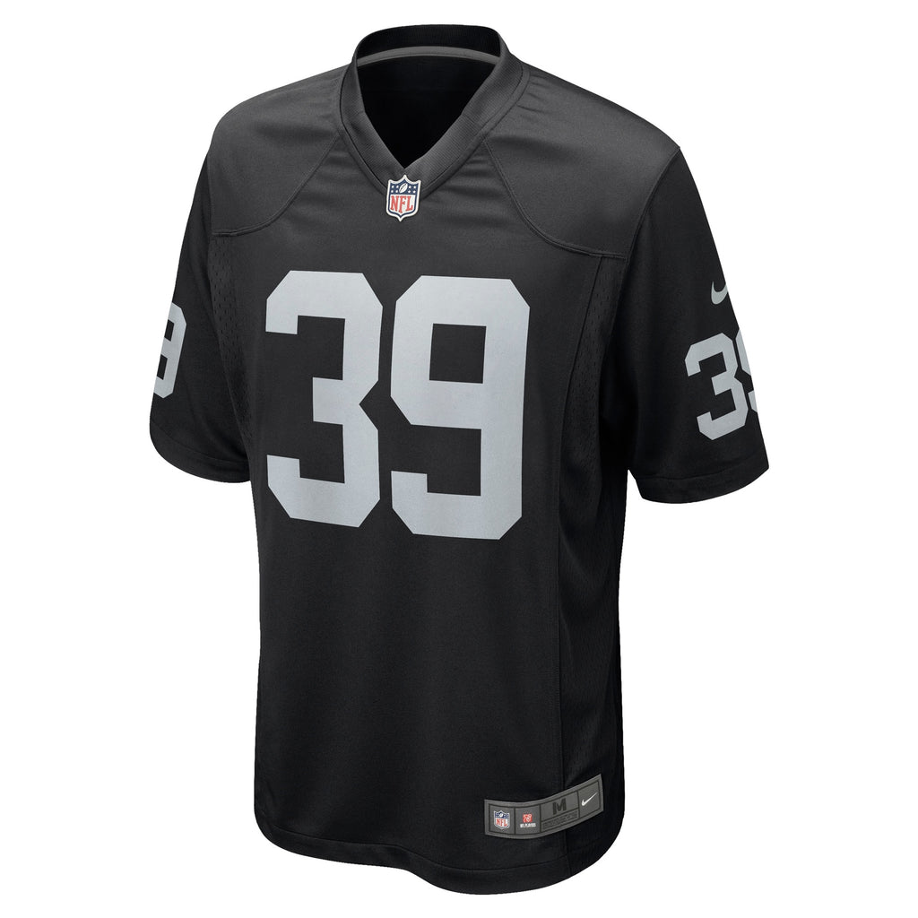 Nate Hobbs Las Vegas Raiders Game Jersey - Black