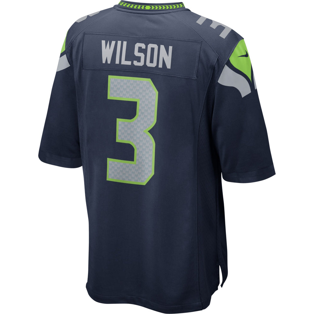 Russell Wilson Seattle Seahawks Game Jersey - College Navy
