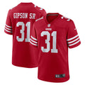 Tashaun Gipson Sr. San Francisco 49ers Home Game Player Jersey - Scarlet