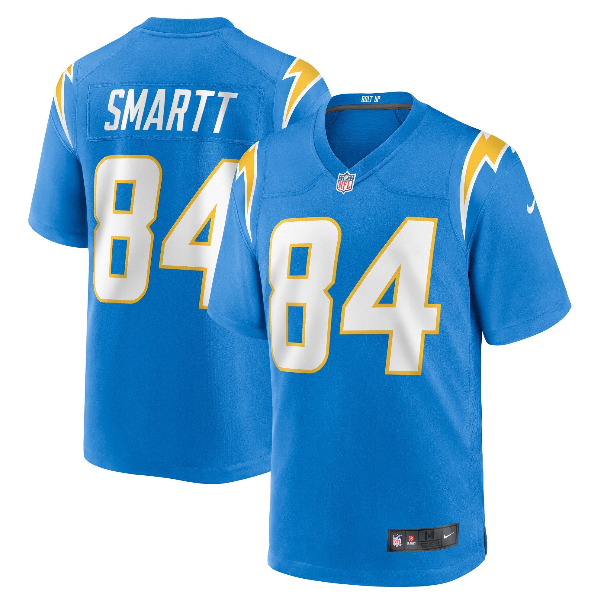 Stone Smartt Los Angeles Chargers Team Game Jersey - ?Powder Blue