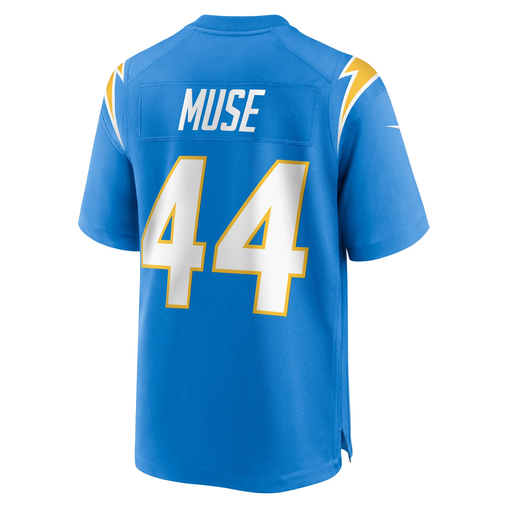 Tanner Muse Los Angeles Chargers Team Game Jersey - ?Powder Blue