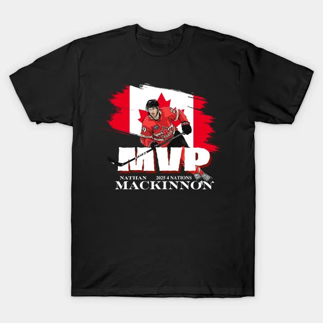 2025 4 Nations Mvp Nathan Mackinnon #29 Hockey Cartoon T-Shirt