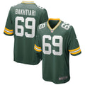 David Bakhtiari Green Bay Packers Game Jersey - Green