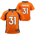 Toddler Justin Simmons Orange Denver Broncos Game Jersey