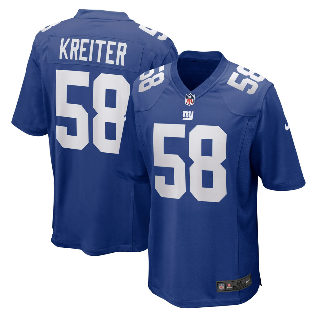 Casey Kreiter New York Giants Game Jersey - Royal
