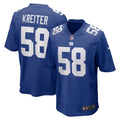 Casey Kreiter New York Giants Game Jersey - Royal
