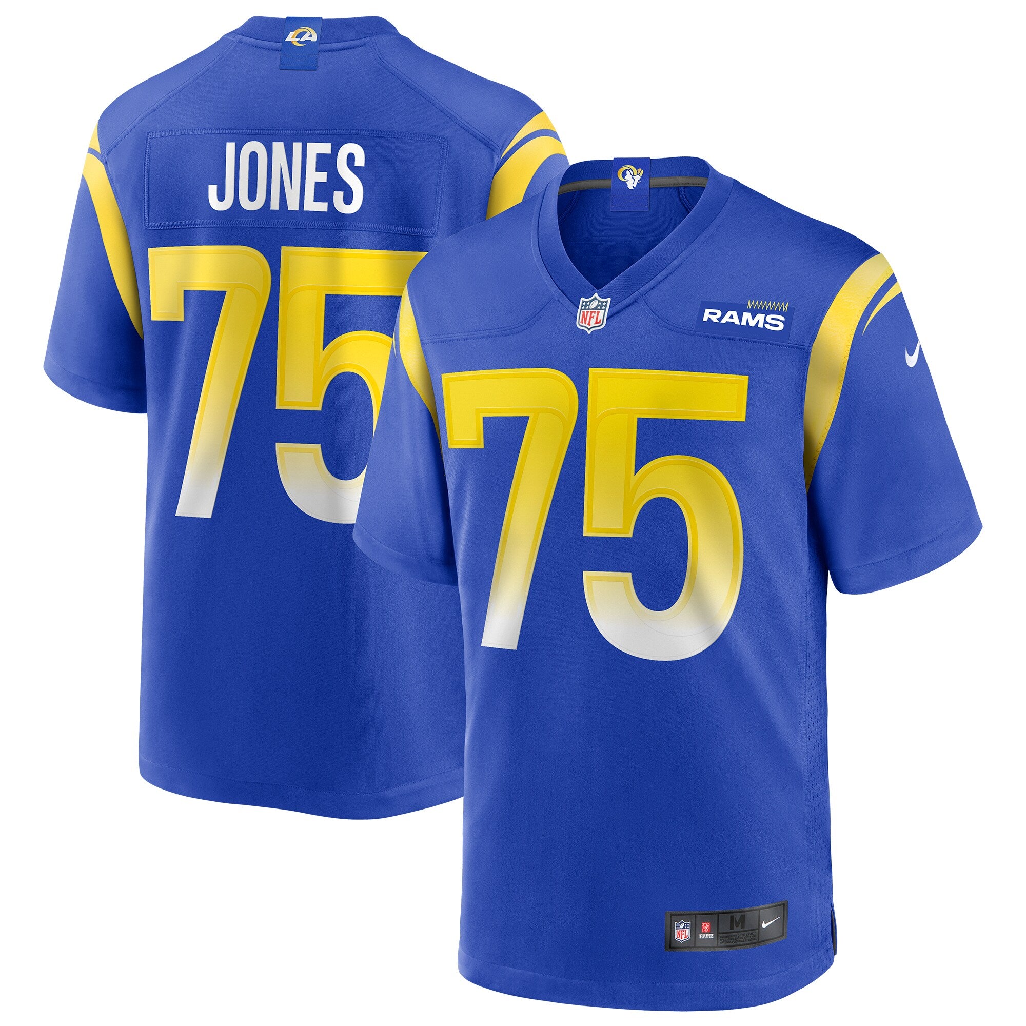 Deacon Jones Los Angeles Rams Game Retired Player Jersey - Royal