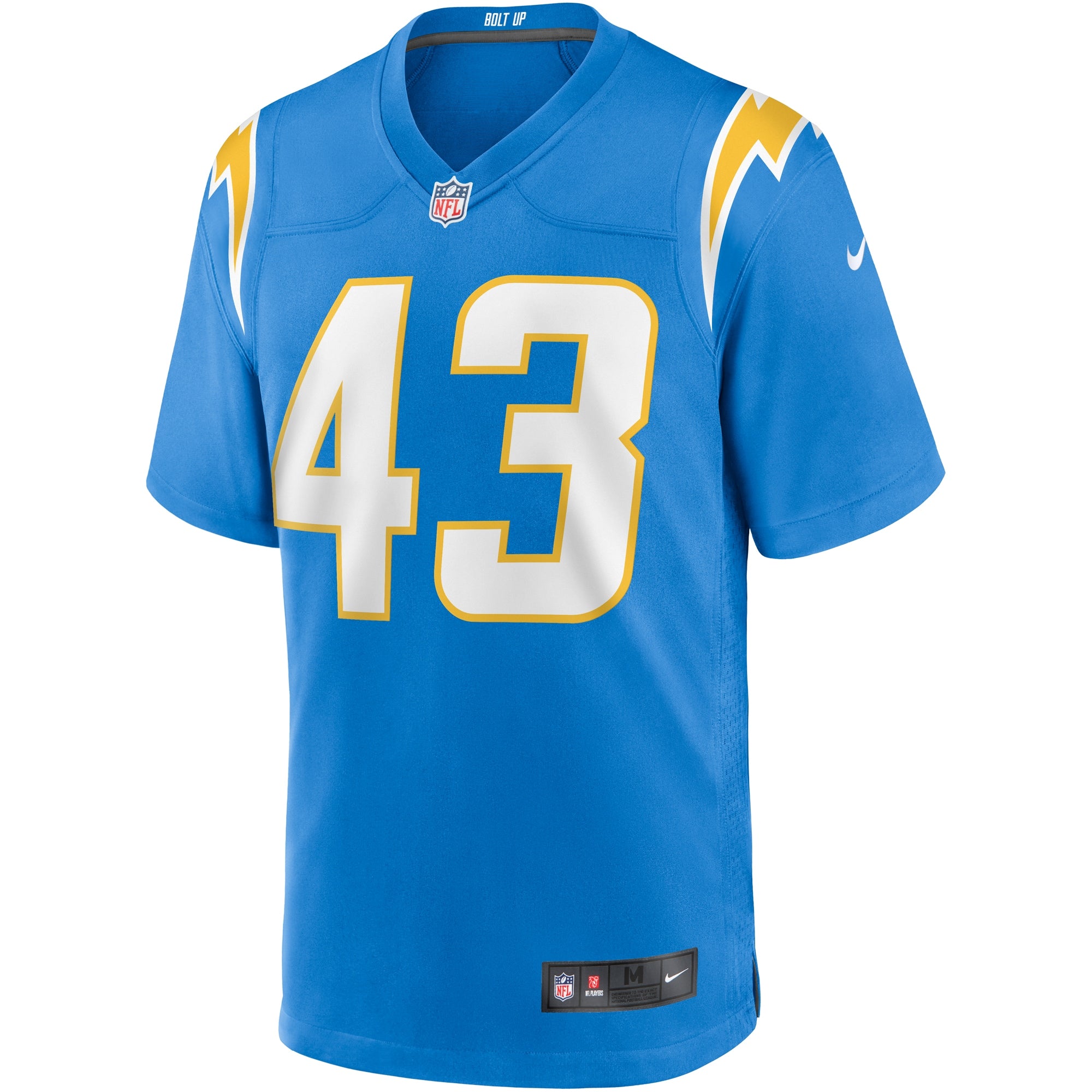Michael Davis Los Angeles Chargers Game Jersey - Powder Blue