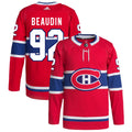 Nicolas Beaudin Montreal Canadiens Home Primegreen Authentic Pro Jersey - Red