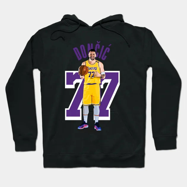 Luka Doncic La Lakers Vector Art Hoodie