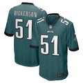 Landon Dickerson Philadelphia Eagles Game Jersey - Midnight Green