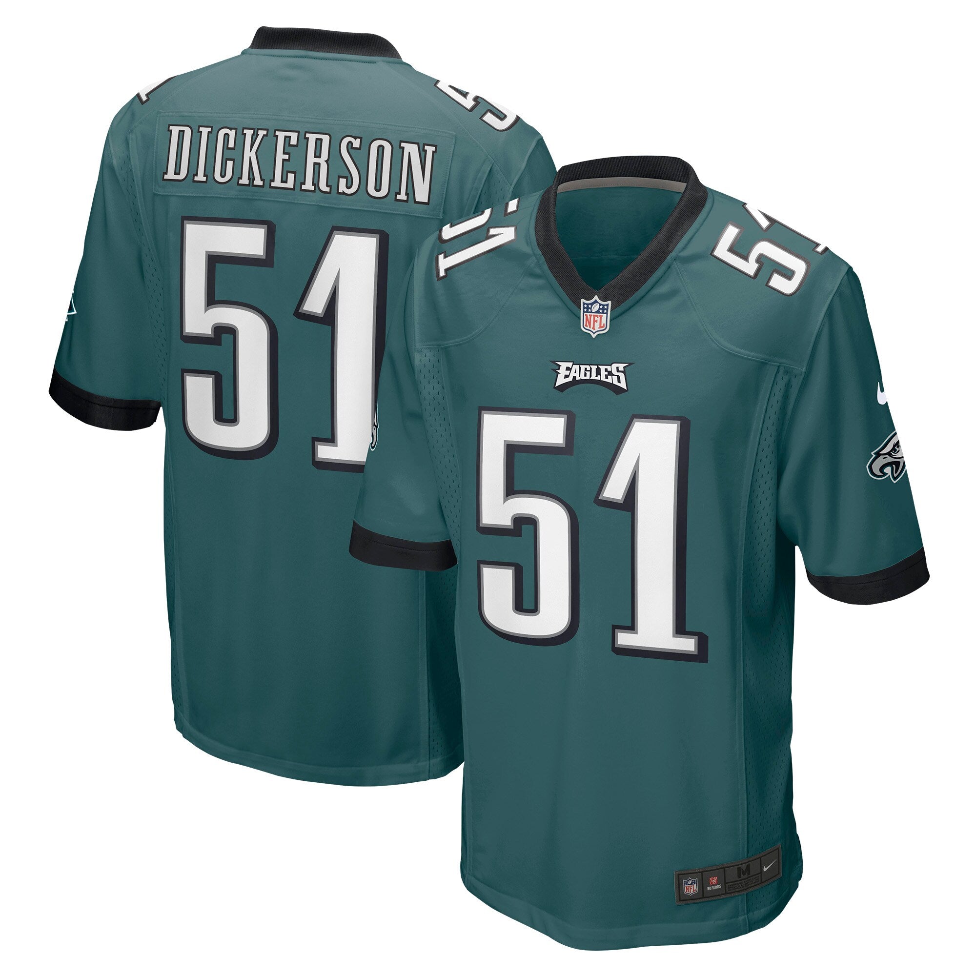 Landon Dickerson Philadelphia Eagles Game Jersey - Midnight Green