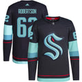 Tucker Robertson Seattle Kraken Home Authentic Primegreen Jersey - Navy