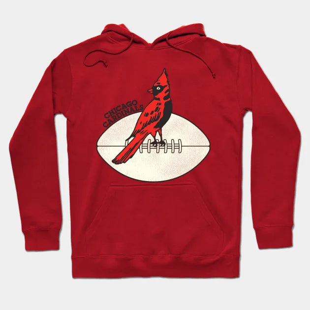 Defunct Chicago Cardinals Football Team Hoodie