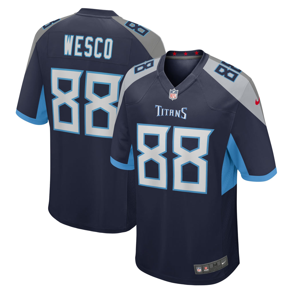 Trevon Wesco Tennessee Titans Game Player Jersey - Navy
