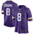 Kirk Cousins Minnesota Vikings Game Jersey - Purple