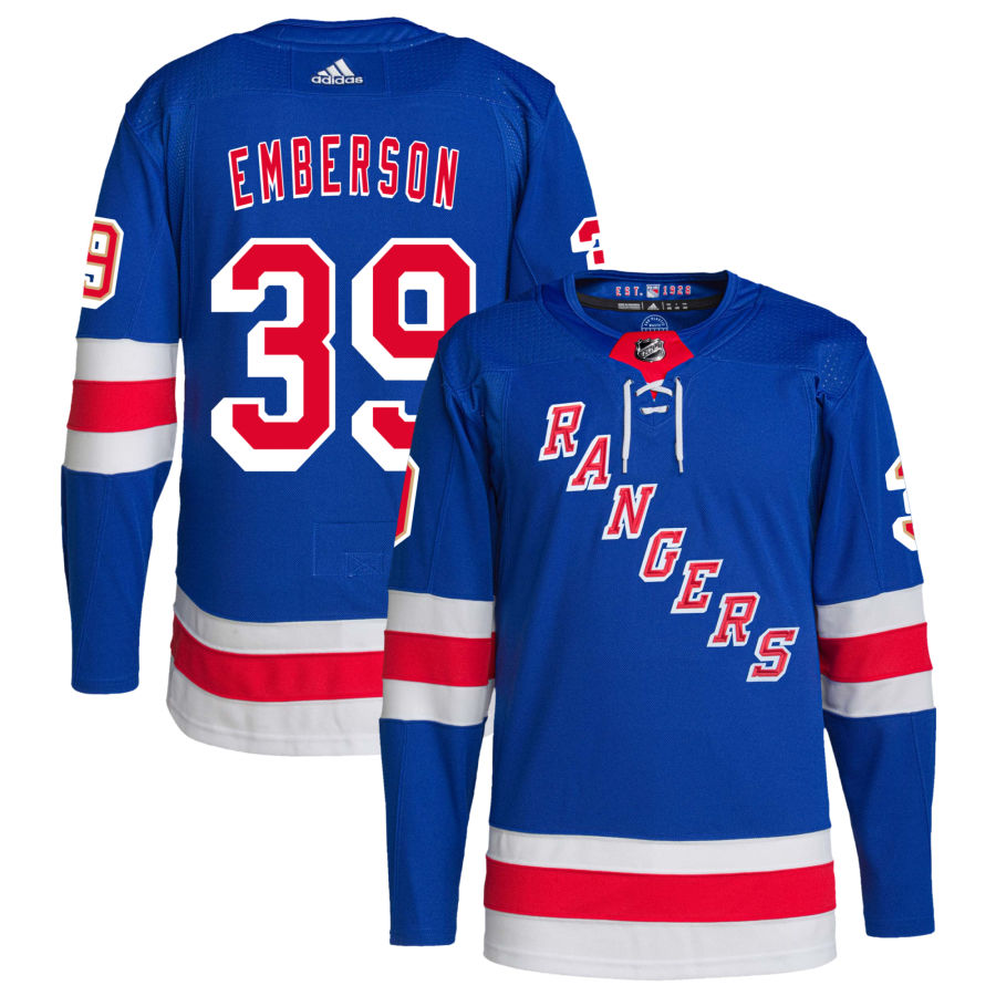 Ty Emberson New York Rangers Home Primegreen Authentic Pro Jersey - Royal