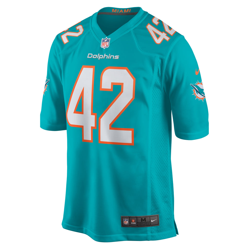 Joshua Kalu Miami Dolphins Team Game Jersey - ?Aqua