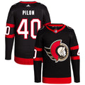 Garrett Pilon Ottawa Senators Home Primegreen Authentic Pro Jersey - Black