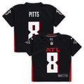 Preschool Kyle Pitts Black Atlanta Falcons Game Jersey