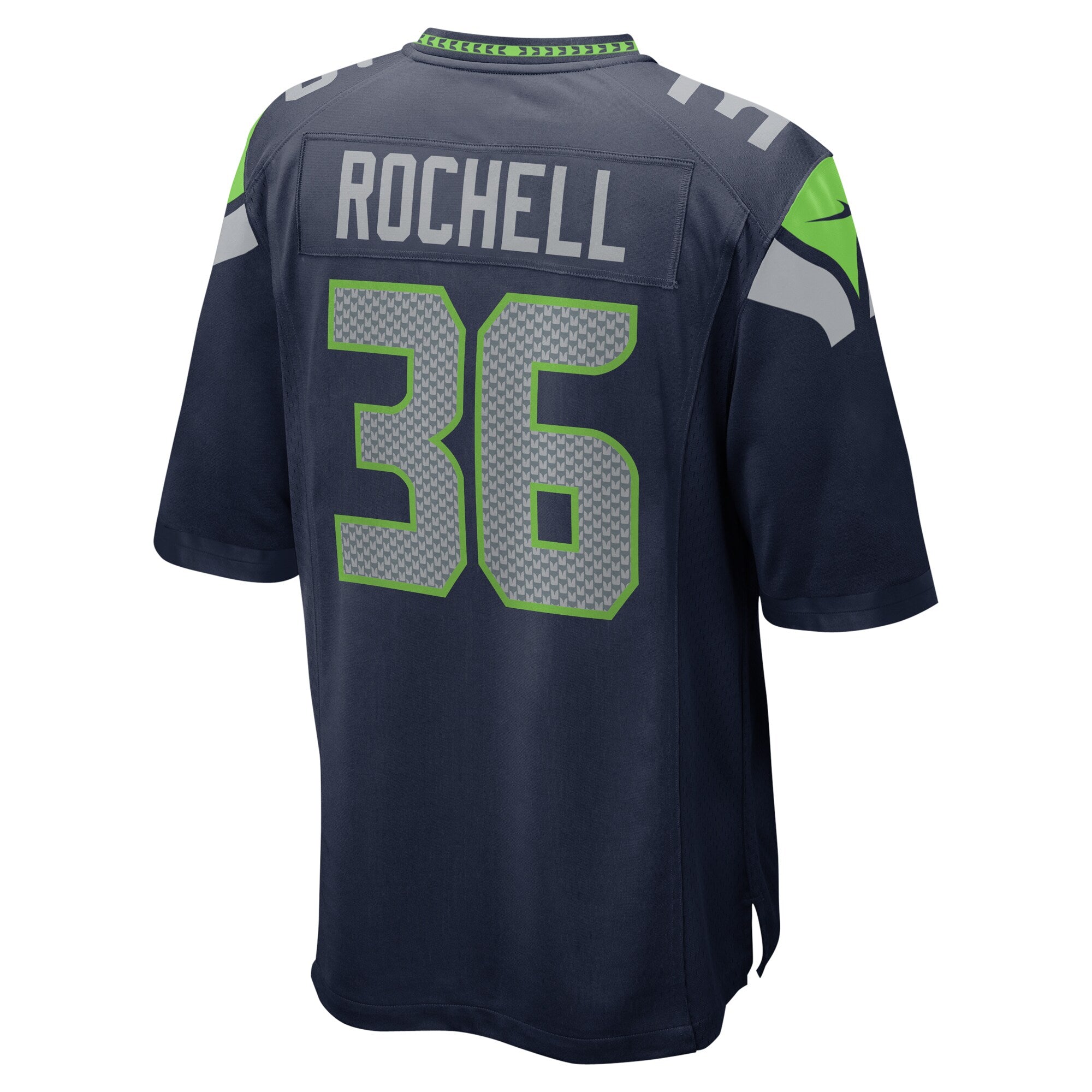 Robert Rochell Seattle Seahawks Team Game Jersey - College Navy