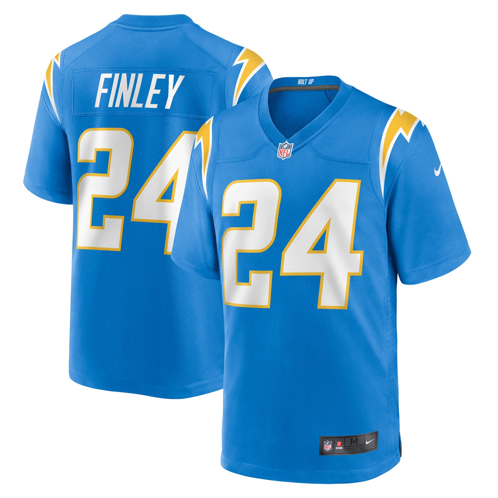 AJ Finley Los Angeles Chargers Team Game Jersey - ?Powder Blue