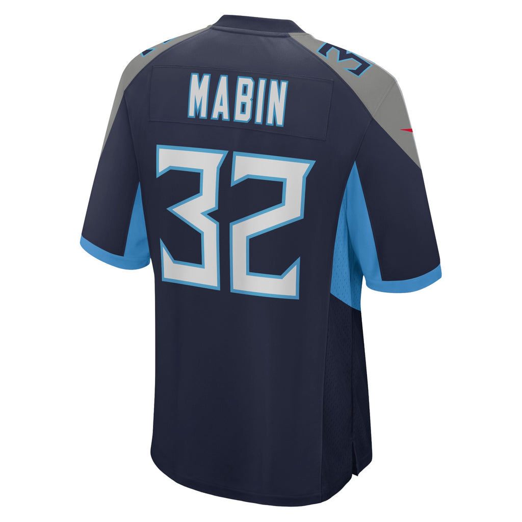 Greg Mabin Tennessee Titans Home Game Player Jersey - Navy