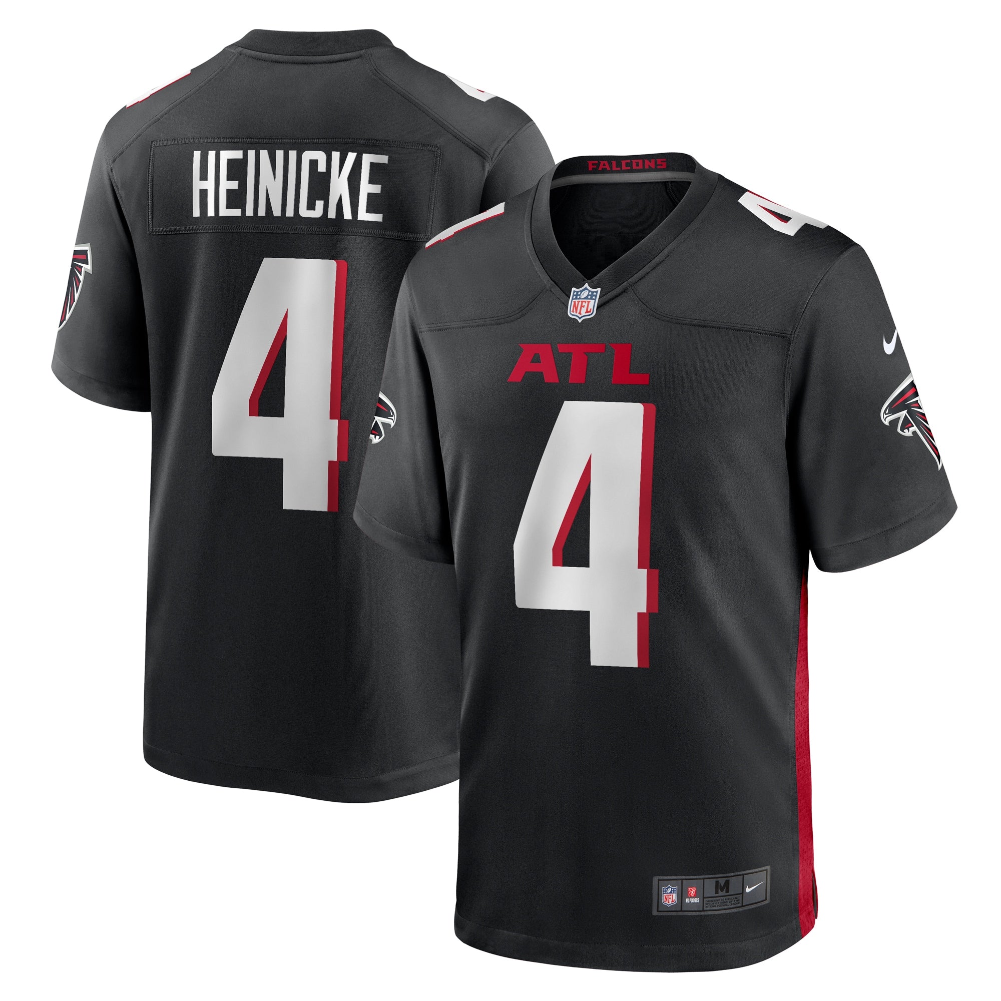Taylor Heinicke Atlanta Falcons Game Player Jersey - Black