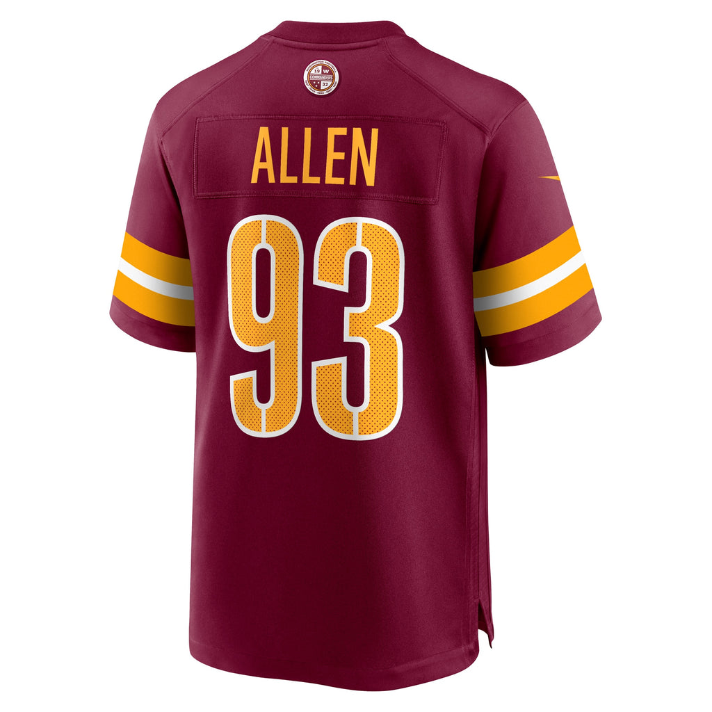 Jonathan Allen Washington Commanders Player Game Jersey - Burgundy