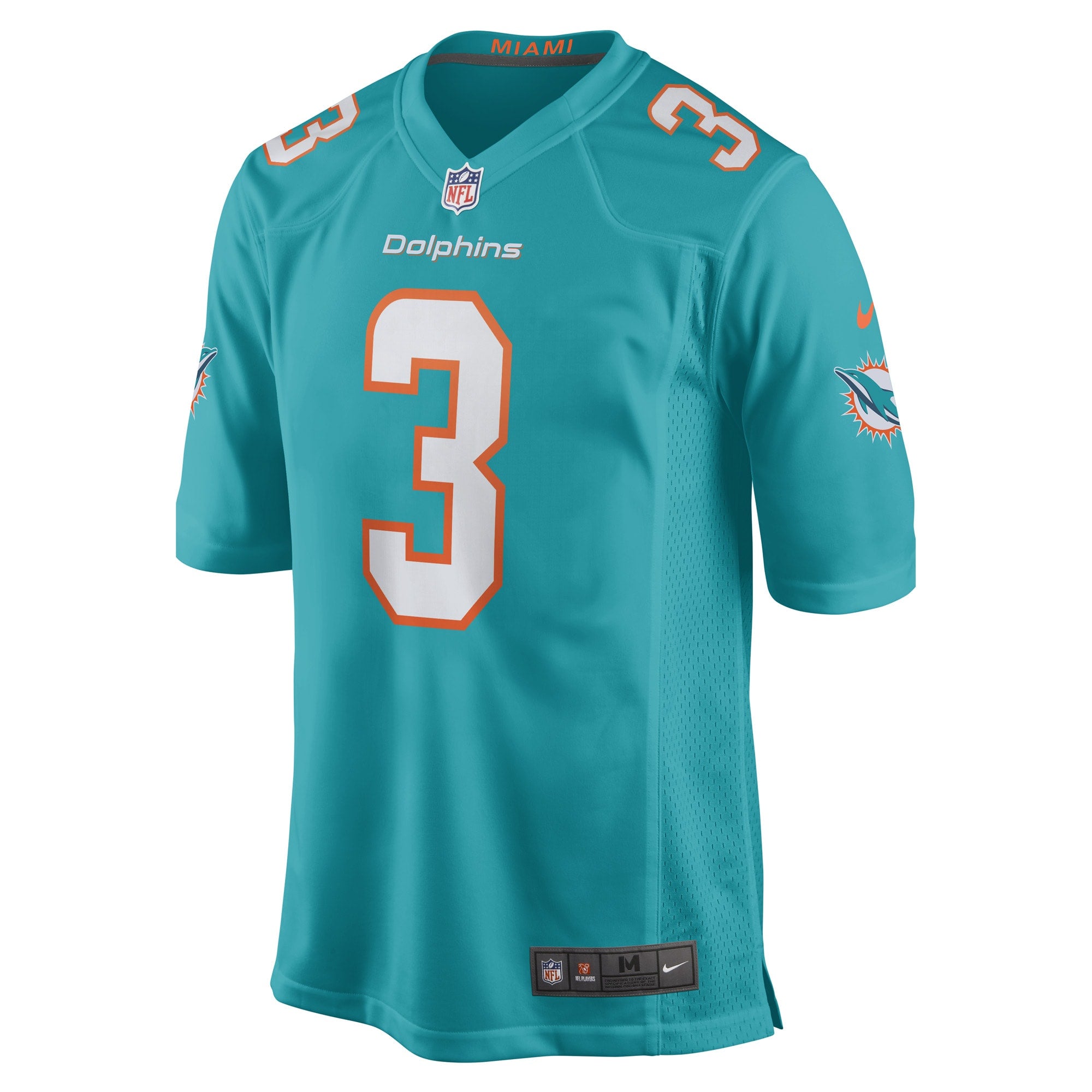 Myles Gaskin Miami Dolphins Game Player Jersey - Aqua