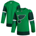 St. Louis Blues 2023 St. Patrick's Day Primegreen Authentic Jersey - Kelly Green